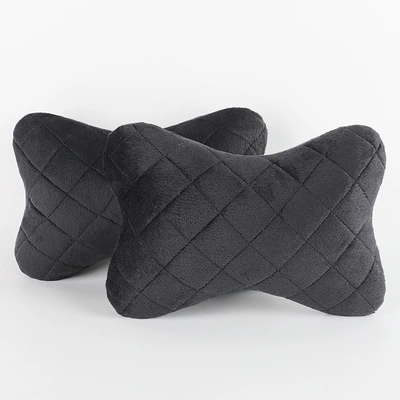 Nail Embroidery, Car Neck Pillow, Headrest - plush-quilted-embroidered-headrest-set
