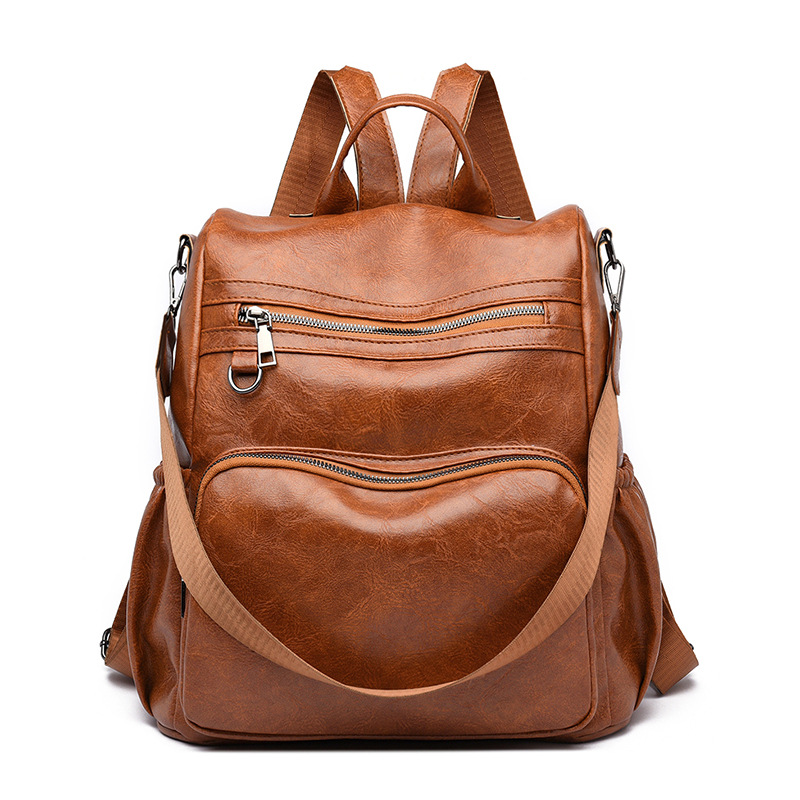 Cross-Border Bag Amazon Pu Backpack for Women 2026 New Anti-Theft Backpack for Women Fashionable Casual Large Capacity Backpack