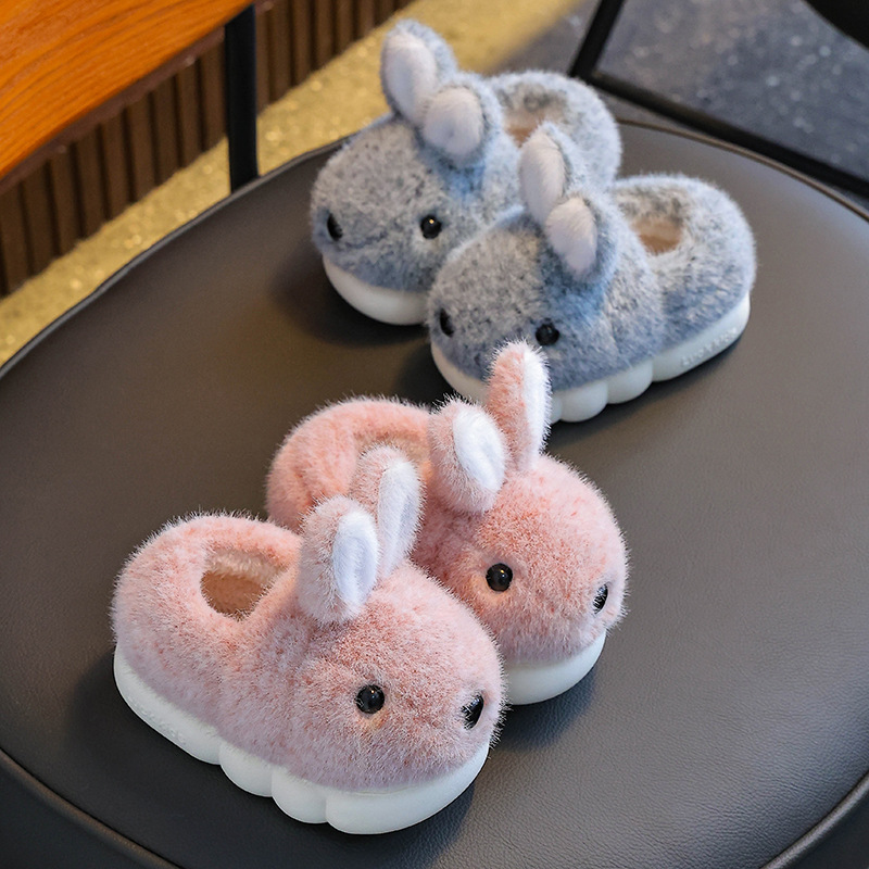 2025 nuevas zapatillas de algodón para niños de invierno para niños, niñas y niñas calientes y terciero para padres e hijos en casa bolsas de zapatos de algodón