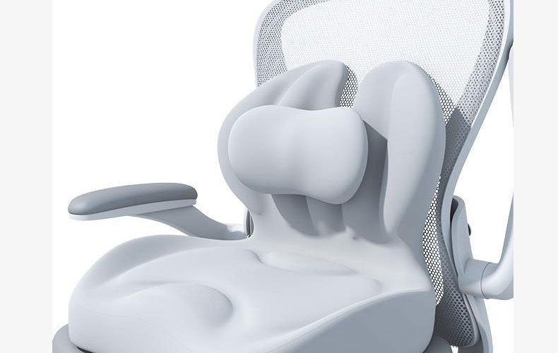 Cross-border New Memory Foam Cushion Ass Cushion Chair Cushion Waist Integrated Waist Protection Backrest Cushion Sedentary
