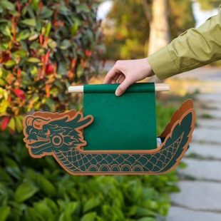 Felt Bag, Custom-Made Dragon Boat, Dragon Boat Festival, National Style Theme, Cultural Creative Products, Rice Dumplings, Salted Duck Eggs, Packaging, Non-Woven Fabric