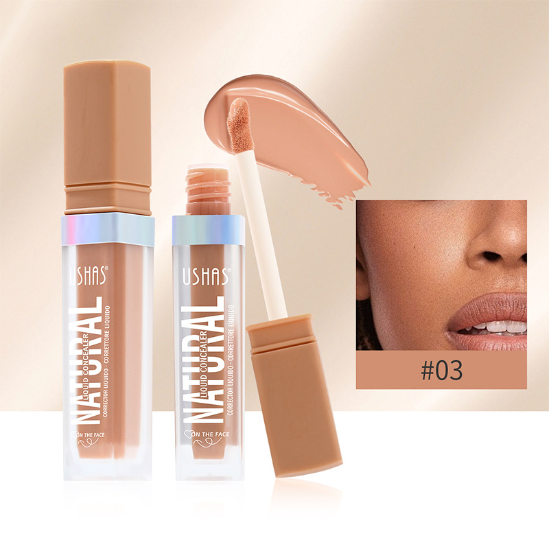 USHAS European and American Cross-border spot corrector base líquida para cubrir las ojeras y las marcas de acné, impermeable y sin maquillaje UC008A B