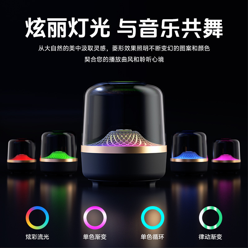 華強北のメーカーが供給する金碧琉璃4世代Bluetoothスピーカー、家庭用コンピュータースピーカー、デスクトップスピーカー、USBメモリ接続可能|undefined