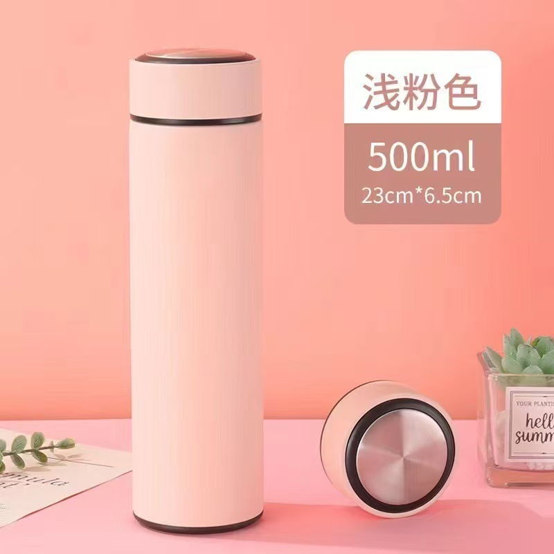 Taza de agua inteligente 316 de acero inoxidable 304 Taza recta de separación de té Regalo unisex Vaso de agua con aislamiento de letras de negocios