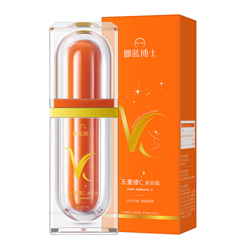 Dr. Naru's Five-Weight Vitamin C Fresh Cream Moisturizing Brightening Natural Non-White Lazy Base Makeup Concealer