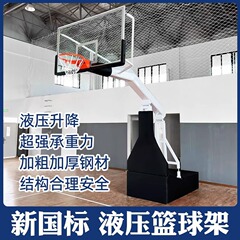 昇降バスケットボールラック埋設式標準屋外移動バスケットボールフレーム屋外県吊り式バスケットネット付き白色活動