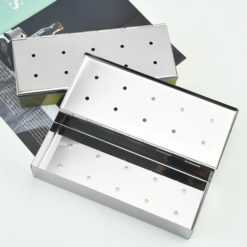 В наличии коптильня из нержавеющей стали на открытом воздухе коробка для барбекю бекона барбекю коробка для специй Инструменты для барбекю коробка для курильщика