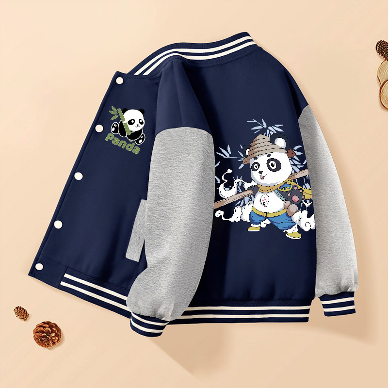 Trendy Boys' Baseball Jacket for Spring and Autumn, Loose-Fitting Children's Outerwear, 2026 New Model, College Style Casual Top