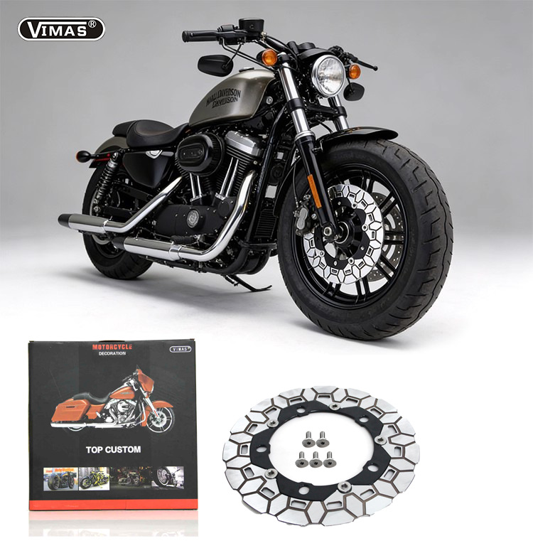 12.6inch Front Brake Disc Motorcycle Parts Suitable for Harley Touring Series 24+ Years, Original Size Brake Disc