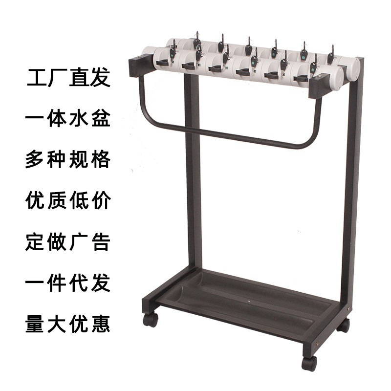 Umbrella stand commercial with lock bank hotel lobby entrance door storage universal iron door convenient storage rack