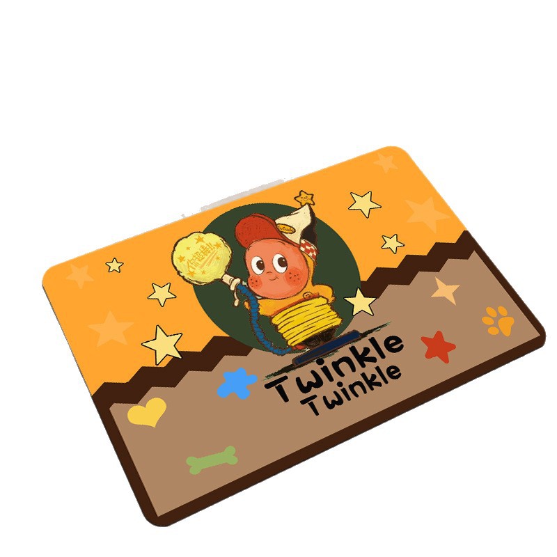 Estrellas de dibujos animados persona suave de diatomeas alfombra de barro de baño puerta de baño absorción de agua seca rápida resistente a la suciedad al por mayor alfombra antideslizante