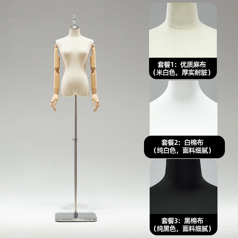 Maniquíes de medio cuerpo para tienda de ropa femenina, perchas para maniquíes, modelos de cuerpo humano artificiales, lencería, vestido de novia, soporte de exhibición para escaparate