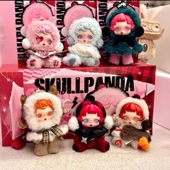 祖国版义乌复刻款 SKULLPANDA冬日乐章系列搪胶毛绒公仔盲盒礼物