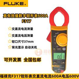 福禄克FLUKE F317交流数字钳形表F319电流钳表1000A 高精度钳形表