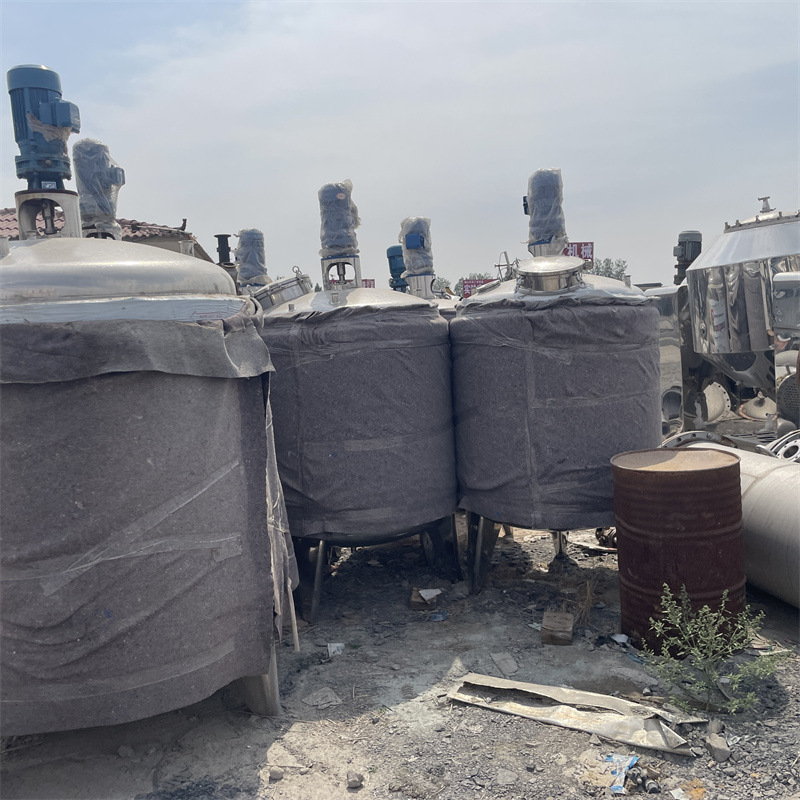 二手电加热反应釜 工业液体反应设备 立式真空反应罐