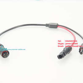 LED太阳能灯IP67防水电缆 LED太阳能路灯安全灯电源连接延伸电缆