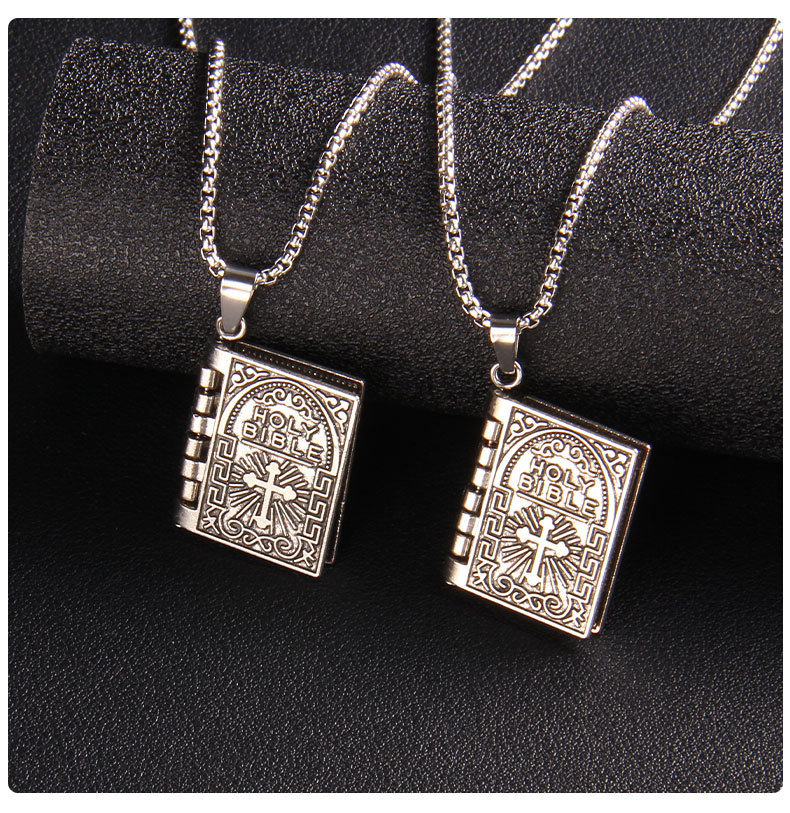 Fashion Cross Stainless Steel Plating Pendant Necklace 1 Piece