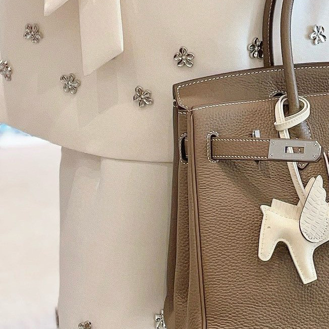 【High-End】 Lychee Pattern Top-Grain Togo Leather with Interlocking Stitching, Safi Thread Birkin Bag, Large Capacity 25/30 Handbag