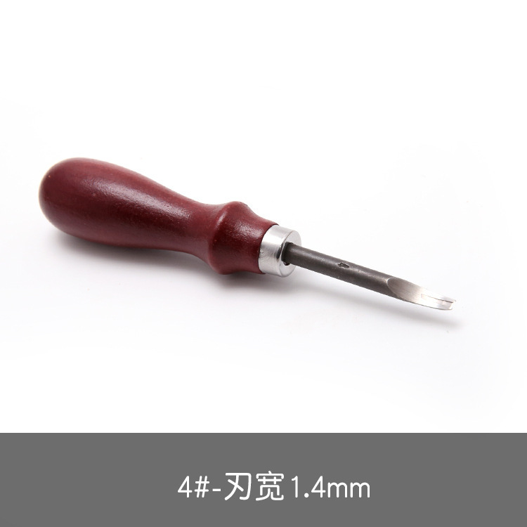 赤い柄のエッジ削り器diy手作り皮革工具皮革表面のトリミング|undefined