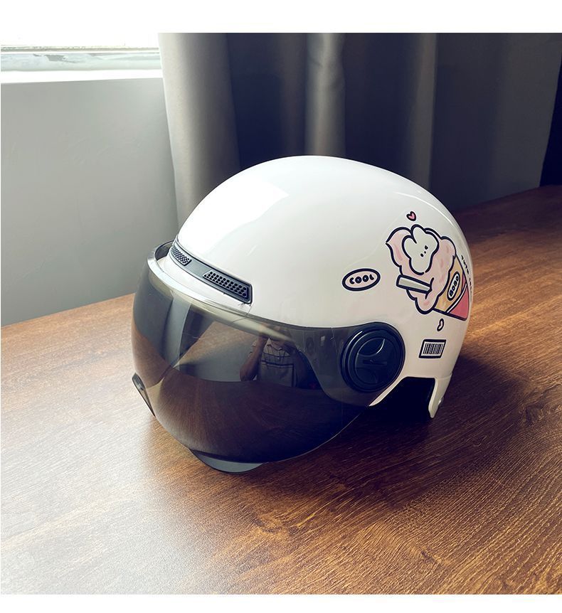 Chengye Electric Vehicle Helmet 3C Certified National Standard Ice Cream Sunscreen Half Helmet Unisex Four Seasons