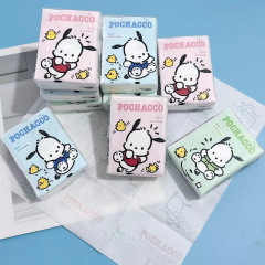 Printed handkerchief paper three-color Pacha dog printed paper towel student portable small bag paper facial tissue toilet paper toilet paper