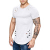 Men's top, colored T-shirt, European style, with short sleeve, wholesale