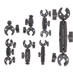 适用Gopro运动相机摩托车固定夹防抖户外双头大力夹骑行拍摄支架