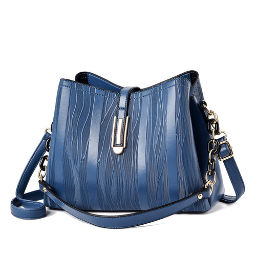 [Available]  Summer New Internet Celebrity Bucket Bag Women's Large Capacity Crossbody Bag Soft Leather Shoulder Bag