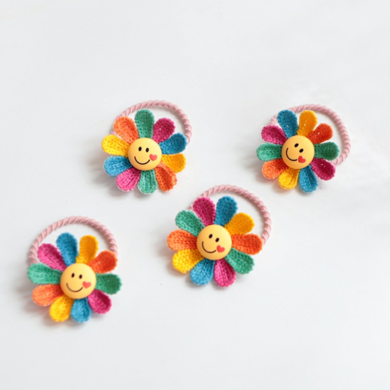 太阳花笑脸发圈