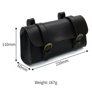 in stock Electric Car Leather Hanging Bag Battery Car Bicycle Front Storage Bag Outdoor Riding Kit