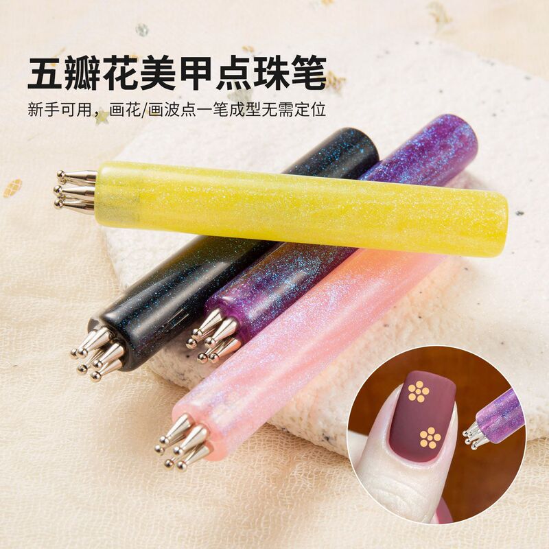 New Nail Art Pens, Dotting Pens, Multi-Color Acrylic Handles, One-Stroke Petal Flower Patterns, DIY Styles Wholesale New Nail Art Pens, Dotting Pens, Multi-Color Acrylic Handles, One-Stroke Petal Flower Patterns, DIY Styles Wholesale