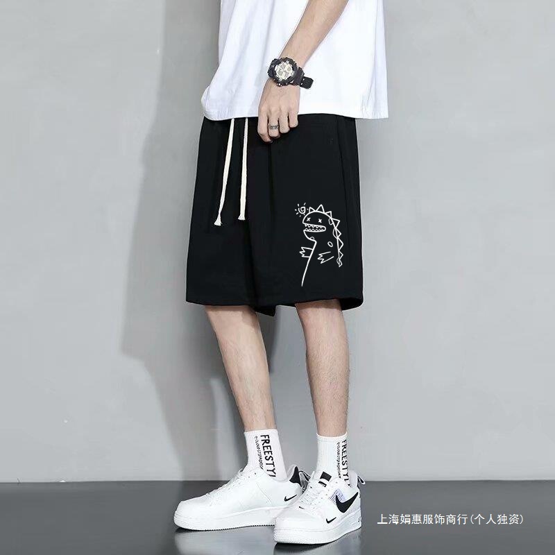 Summer Shorts for Men, Loose Casual Pure Cotton, Plus-Size Sports Trendy Brand, Stretchy, Extra-Large, Five-Point Pants for Big Guys