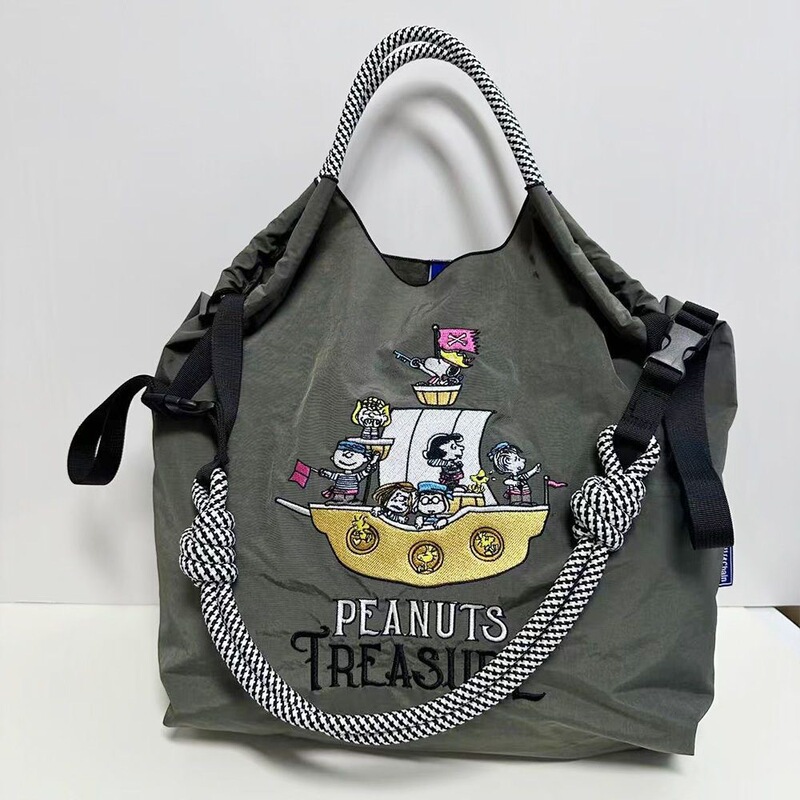 日本製ボールチェーンバッグ高源源同型ショッピングバッグドーナツ刺繍ナイロンショルダークロスボディレディースバッグ|undefined