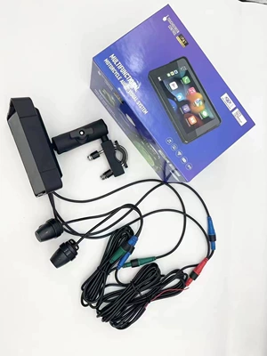 Waterproof motorcycle driving recorder touch screen motorcycle car machine Carplay recorder auto wireless bluetooth (Motorcycle driving recorder) - black-14297mm-black-with-recorder