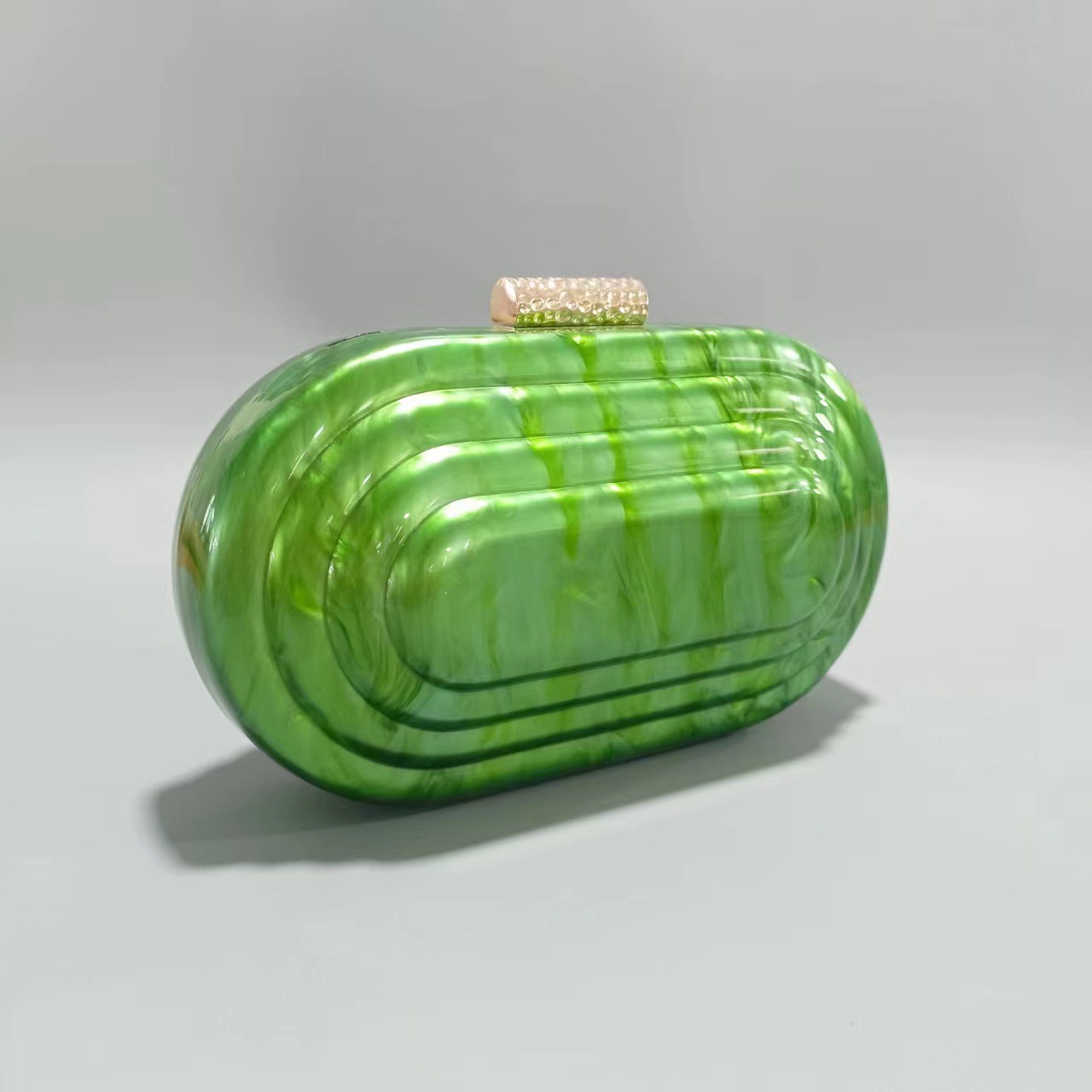 Borsa a tracolla leggera e lussuosa in acrilico da donna con tracolla a catena, pochette con stampa serpente retrò per feste serali, uso quotidiano, borsa a tracolla con catena in acrilico_voghion.com