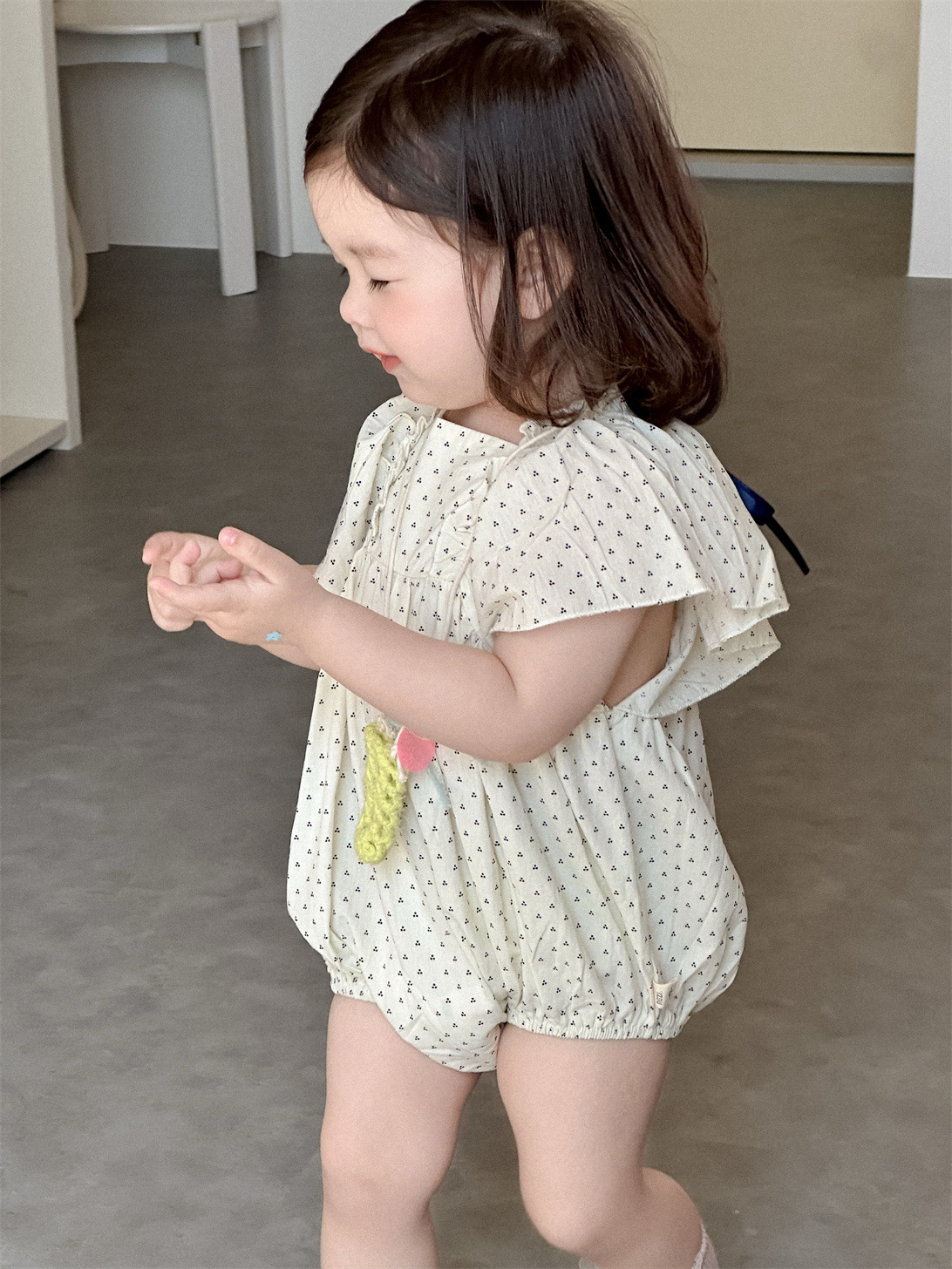 Mono floral para bebé, ropa de verano para niños, ropa infantil estilo coreano, ropa de verano para bebé 2026, pelele para niña