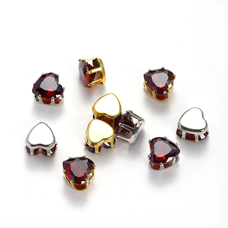 Synthesized white accessories with zircon, 8mm