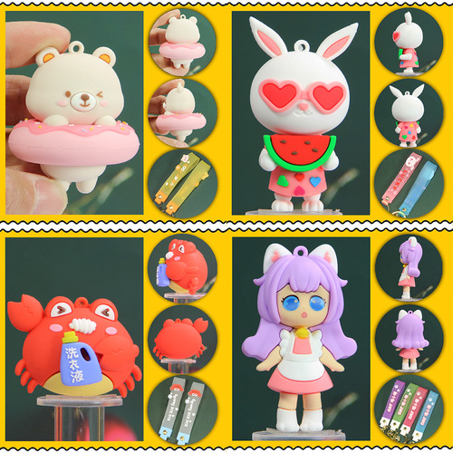 High quality doll key chain pendant wholesale cute doll small gifts cross-border large cartoon key chain pendant