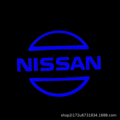 Suitable for 5D Nissan Car Logo Light-Up Led Rear Emblem Lights for X-Trail, Patrol, Tiida, Livina, and Duke