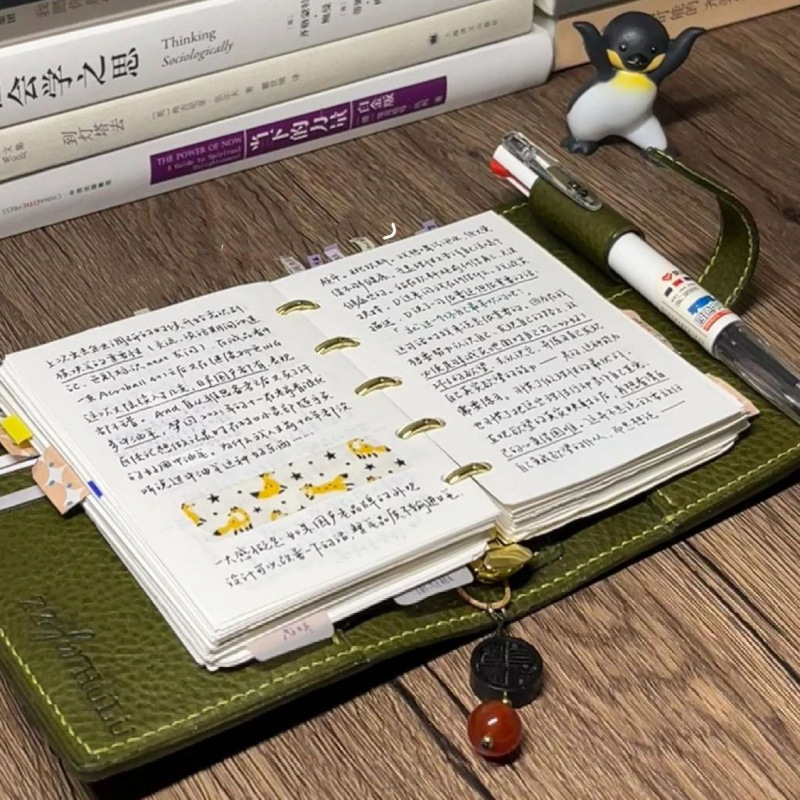 绿野仙踪三折活页手账本小众记录打卡日程记事笔记本|undefined