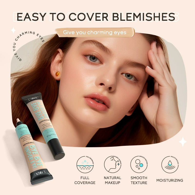 concealer (LAIKOU) Bye Bye Under Eye, увлажняющий тюбик 8 г, натуральное покрытие оттенки 110–320