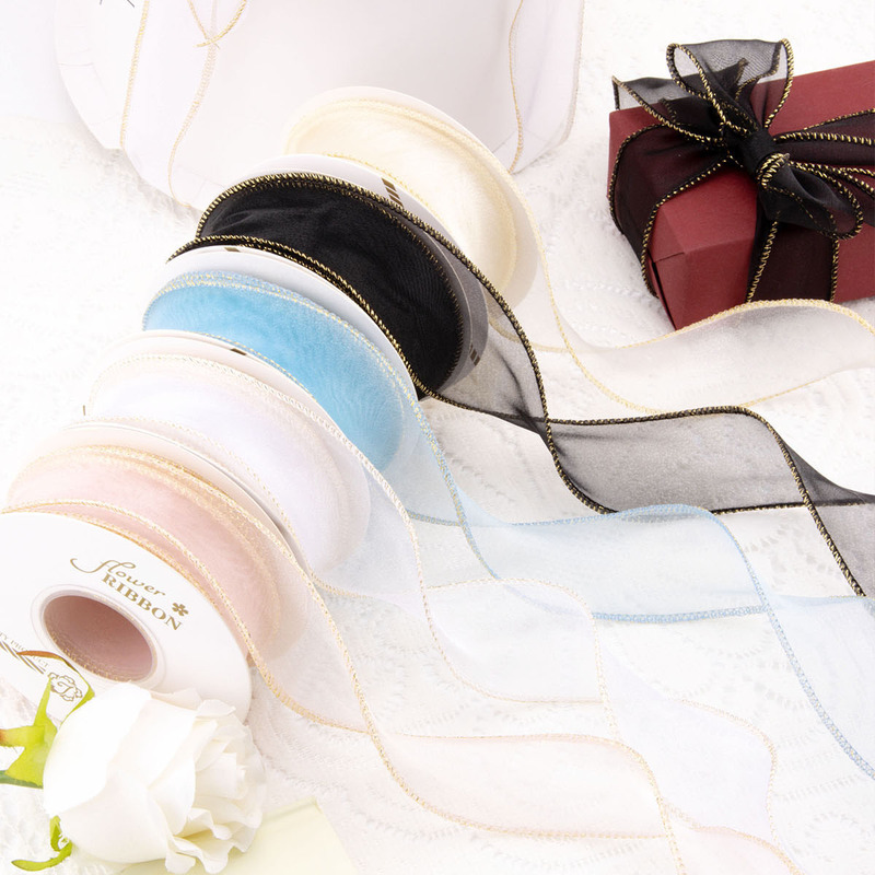 Phnom Penh Fishtail Yarn Floral Decorative Belt DIY Material Cake Decorative Belt Wedding Accompanying Gift Box Strap