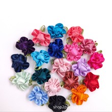 涤纶带丝带玫瑰小花DIY手工制作帽子鞋服装辅料装饰配件仿真花