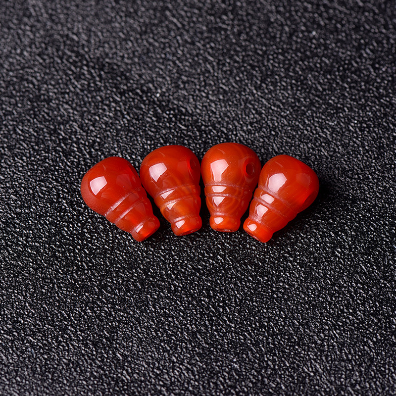 天然赤瑪瑙三方向仏頭アクセサリー南赤柿火炎模様仏珠 108 ブレスレット DIY アクセサリー|undefined