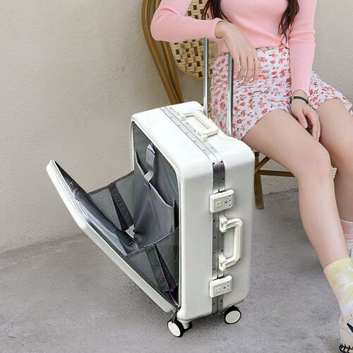 Premium Factory Selected Open-Top Laptop Business Suitcase Women's Carry-On Travel Password Case