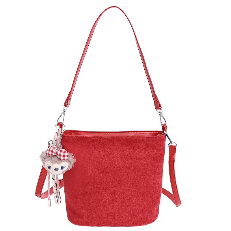 Transfronterizos bolsas de brazo simples para mujeres otoño y invierno 2025 nuevo bolso de cubo de seda multicolor bolso de hombro de viaje mochila