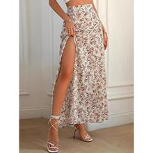 P 12723 Floral vacation women long skirt �黨�ȼٷ�Ůʿ����