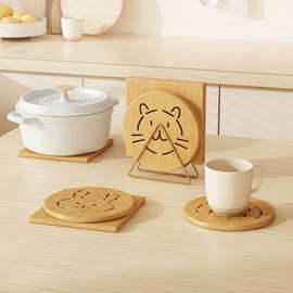 定制隔热垫大号创意杯垫碗垫菜盘砂锅餐盘垫加厚耐高温防烫防滑垫