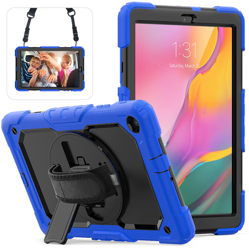 SuiTAble for SAmsung TAblet GAlAxy TAb A 10.1 Silicone Shoulder StrAp TurnTAble StAnd Protective CAse Pen Slot T515 SuiTAble for SAmsung TAblet GAlAxy TAb A 10.1 Silicone Shoulder StrAp TurnTAble StAnd Protective CAse Pen Slot T515