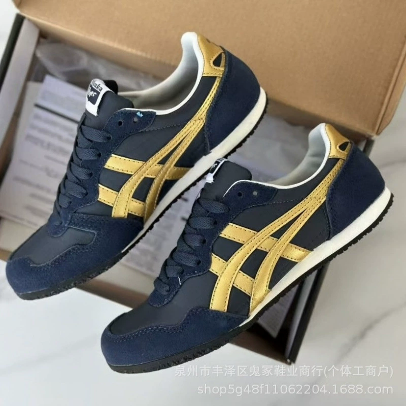 Кеды без шнурков Onitsuka Tiger, кожаные, повседневные универсальные, унисекс